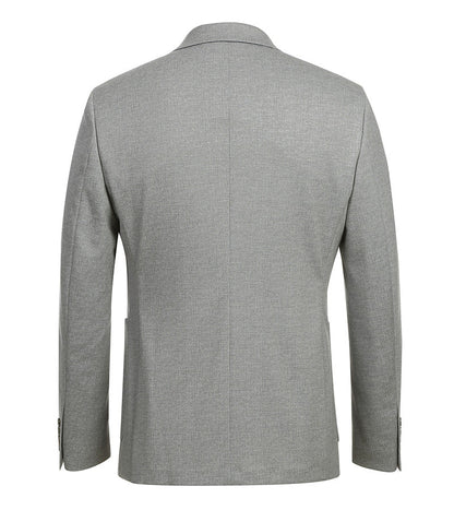 Half Canvas Slim Fit Blazer in Gray - Image 3