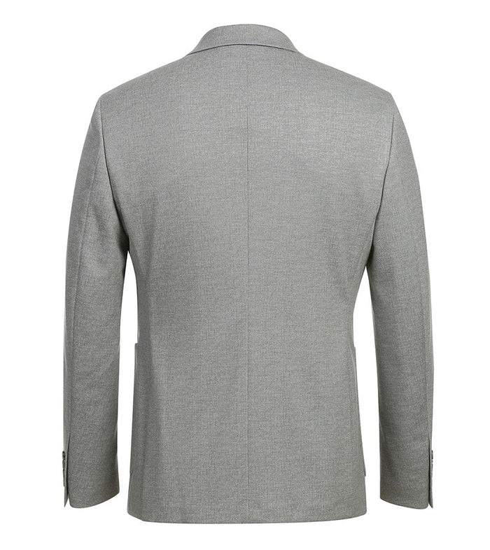 Half Canvas Slim Fit Blazer in Gray - Image 3