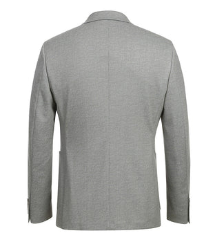 Half Canvas Slim Fit Blazer in Gray - Image 3