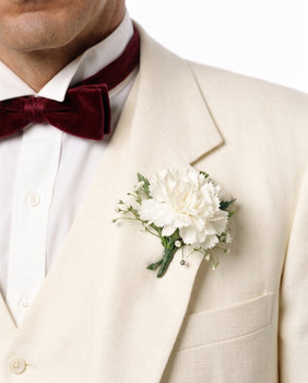 Tony Montana’s Ivory Vested Suit – Classic Ivory 3 Piece Suit for Wedding, Formal and Evening Wear