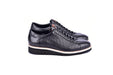 C211-4005-OSt Genuine Ostrich Sneaker-Black