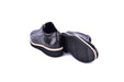 C211-4005-OSt Genuine Ostrich Sneaker-Black