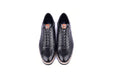 C211-4005-OSt Genuine Ostrich Sneaker-Black