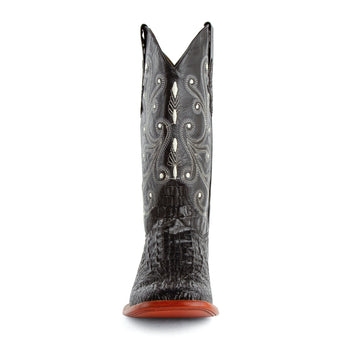 Men's Genuine Exotic Animal Skin Ferrini Hornback Crocodile Card Holder by Ferrini USA - Image 4