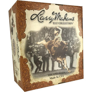 6x Larry Mahan Real Fur Felt Cowboy Hat Baby Blue