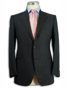 46r Suit Size - "Dark Charcoal Gray" Mens Suit 46r