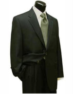 46r Suit Size - "Dark Olive Green" Mens Suit 46r