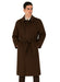 48 inch Men's Dress Coat belted Long Men's Dress Topcoat -  Winter coat ~ Men's Overcoat Four Button Coat With An 18 Inch