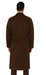 48 inch Men's Dress Coat belted Long Men's Dress Topcoat -  Winter coat ~ Men's Overcoat Four Button Coat With An 18 Inch