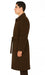 48 inch Men's Dress Coat belted Long Men's Dress Topcoat -  Winter coat ~ Men's Overcoat Four Button Coat With An 18 Inch