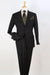 Apollo King "Black Modern Fit Two-Button Men's Suit - Two Piece Set"