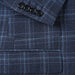 562-4 Men's Slim Fit Wool Stretch Checked Suits