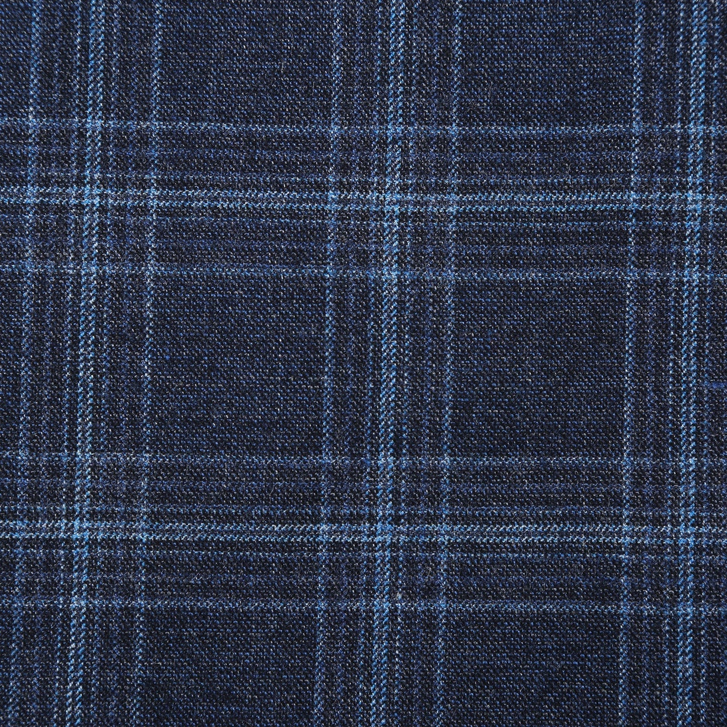562-4 Men's Slim Fit Wool Stretch Checked Suits - Image 4
