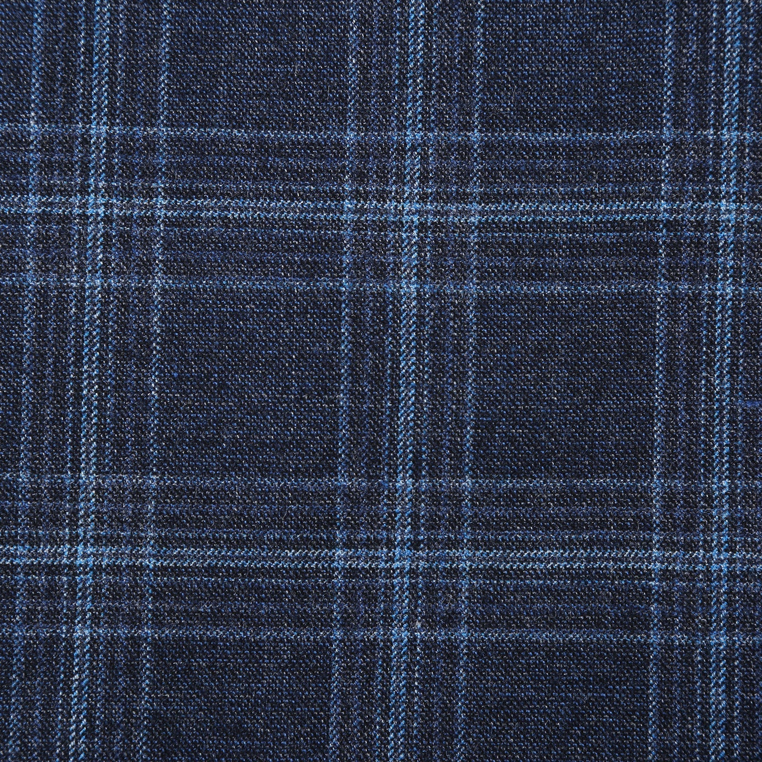 562-4 Men's Slim Fit Wool Stretch Checked Suits - Image 4