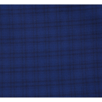 564-2 Men's Classic Fit Wool Blend Checked Suit - Image 5