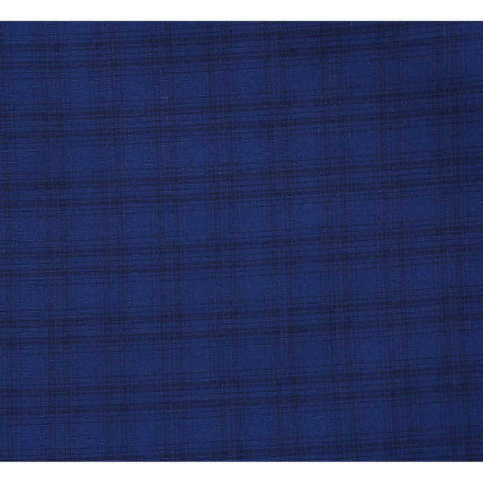 564-2 Men's Classic Fit Wool Blend Checked Suit - Image 5