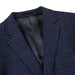 562-6 Men's Slim Fit Wool Stretch Checked Suits