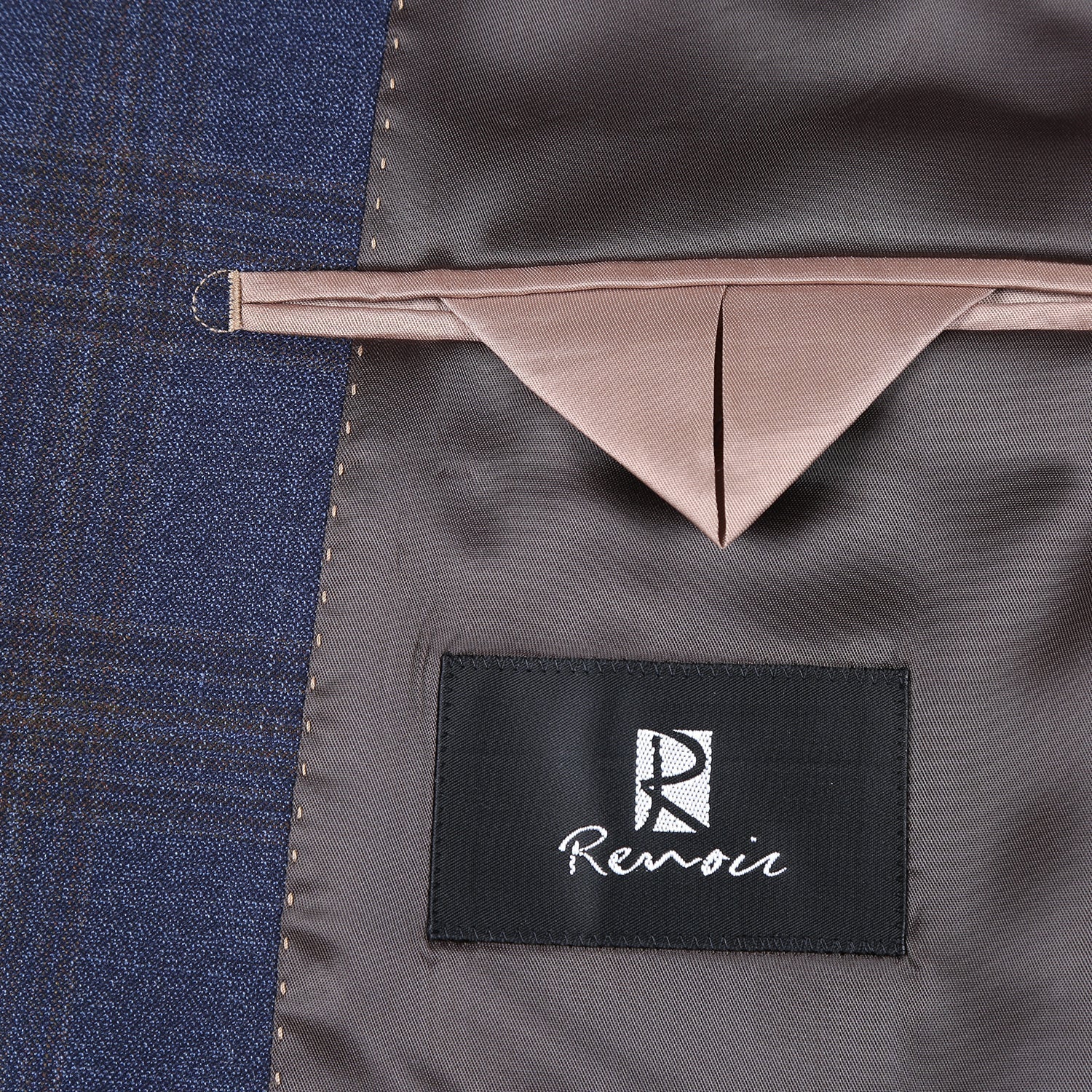 562-7 Men's 3-Piece Wool Stretch Checked Suits - Image 4