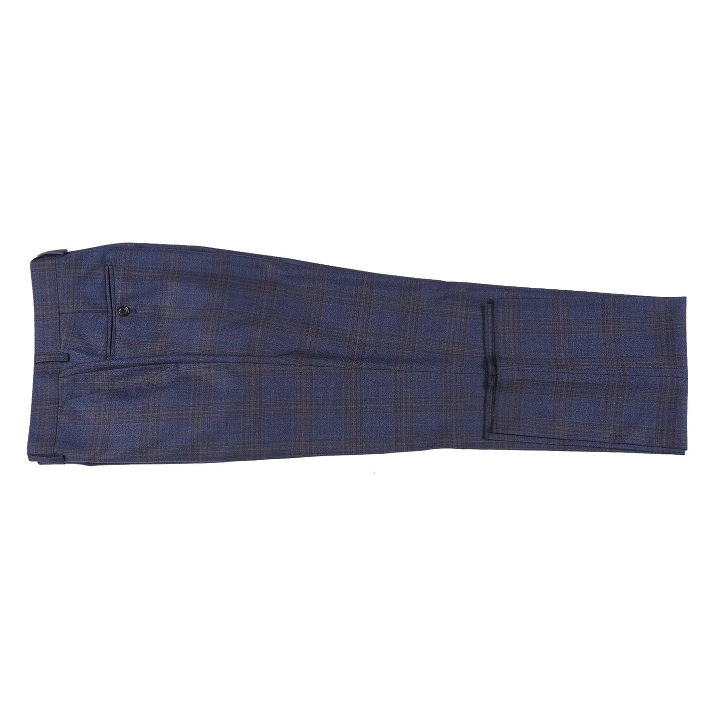 562-7 Men's 3-Piece Wool Stretch Checked Suits - Image 7