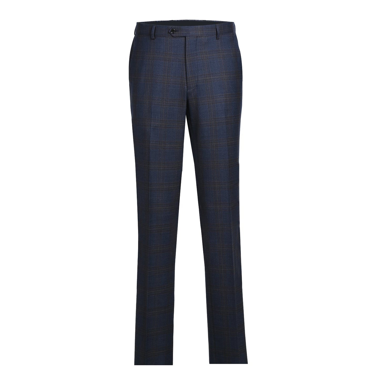 562-7 Men's 3-Piece Wool Stretch Checked Suits - Image 6