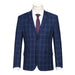 562-5 Men's Classic Fit Wool Checked Suits