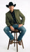 Men’s Olive Green Western Blazer Jacket, Classic Cowboy Style Sport Coat for Casual Formal Wear with Jeans