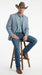 Mens Rugby Teal Baby Sky Western Blazer – Cowboy Style Casual Sport Coat for Men Classic Western Jacket in Light Blue Color