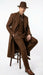 Men’s Brown 1920s Zoot Suit – Long Gangster Mafia Suit Vintage Three-Piece Costume Set Pachuco Style