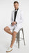 Men’s White Tuxedo Suit with Shorts – Modern Formal Blazer and Short Pants Set for Wedding, Prom Summer Fabric