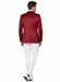 Premium Men's Burgundy  Satin Slim Fit Blazer – Elegant Party & Wedding Suit Jacket in Maroon Wine Color