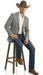 Men's Grey Tweed Herringbone Western Blazer Jacket  Style Look, Textured Formal Casual Sport Coat for Jeans