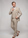 Men’s Light Tan Tweed Great Gatsby 3 Piece Suit – Vintage Vested Wedding Suit, 1920s Classic Formal Outfit Herringbone