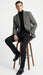 Men’s Grey Tweed Herringbone Sport Coat - Gray Mens Blazer Suit Jacket