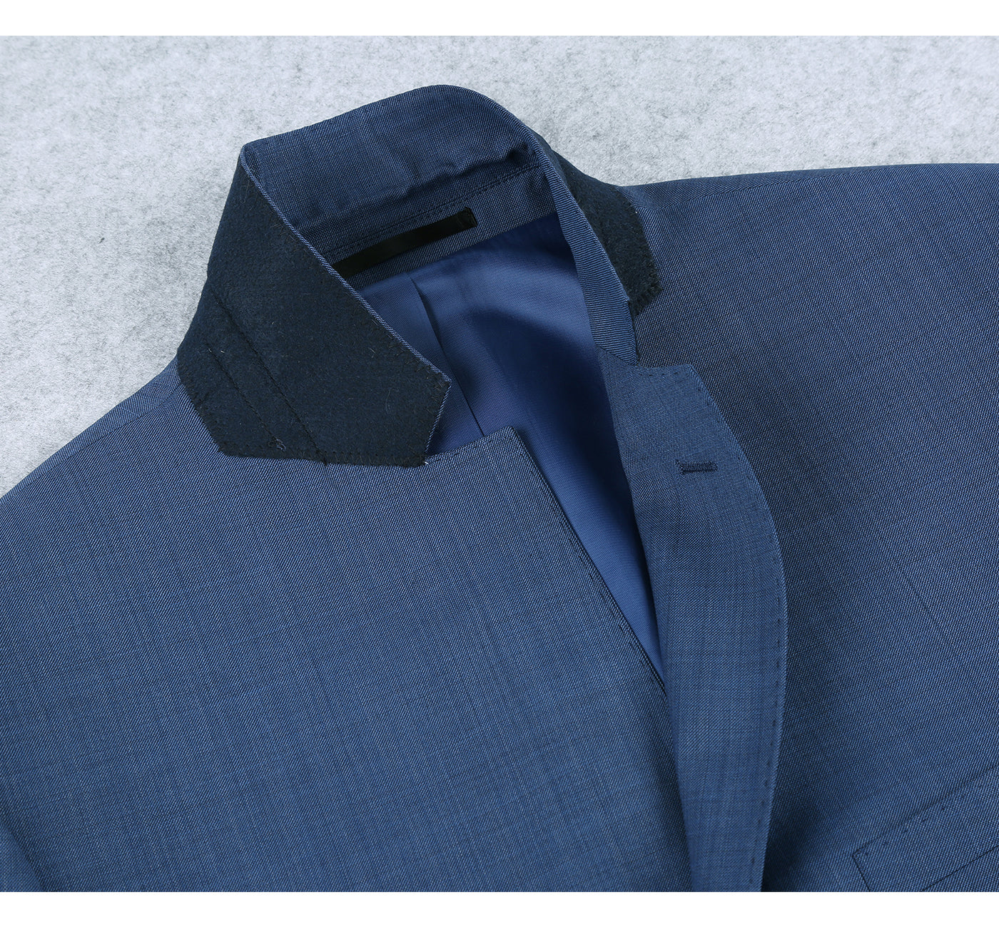 557-1 Men's 2-Piece Slim Fit Single Breasted Wool Suit - Image 4