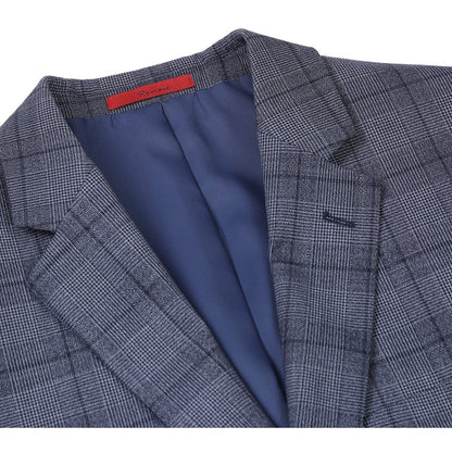 293-30 Men's Classic Fit Checked Suits - Image 4
