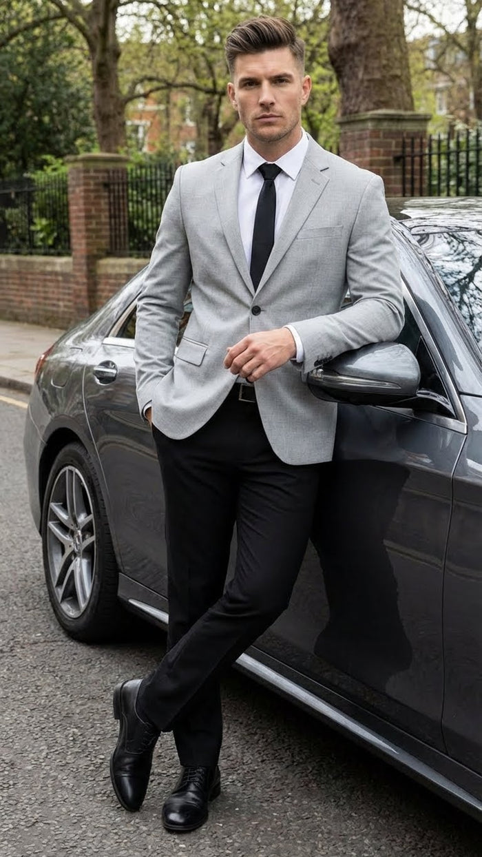Men’s Light Grey Blazer Sport Coat