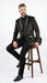 Men’s Crocodile Alligator Exotic skin Texture Blazer – Slim Fit Designer Jacket with Satin Lapels for Formal and Party Wear in Black Color