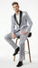 Mens Silver Grey Sequin Tuxedo Suit – Shiny Wedding Suit Set with Black Lapel for Prom, Party, Gala and Formal Evening Wear