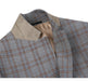 293-7 Men's Two Piece Slim Fit Stretch Windowpane Check Dress Suit