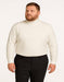 Men's Ivory Turtleneck Sweater – Classic Slim Fit Knit Pullover for Winter Elegance - Cream