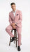 Vitali Brand Modern Fit Men’s Light Pink Formal Suit - Blush Color
