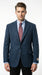 Mens Light Blue Tweed Blazer Sport Coat – Classic Herringbone Jacket Formal Business Casual Smart Outerwear in indigo cobalt blue