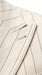 Men’s Cream Off White Pinstripe Linen Pinstripe 2 Piece Double Breasted Suit, Summer Wedding Ivory Color By Vitali