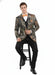 Mens Houndstooth Double-Breasted Overcoat – Classic Black and White Wool Blend Peacoat Wool Fabric