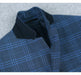 293-4 Men's 2-Piece Slim Fit Notch Lapel Stretch Windowpane Suit