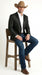 Men’s Black Paisley Western Cowboy Blazer – Classic Western Style Formal Jacket, Elegant Country Blazer Coat - saco para vaquero