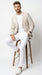 Men’s Beige Seersucker Summer Blazer, Lightweight Striped Sport Coat for Weddings, Parties, Beach Events in Tan Color