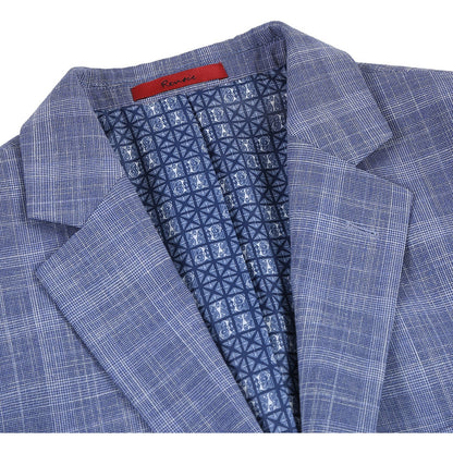 Renoi Designer Suit 293-24 Men's Slim Fit Checked Suits
