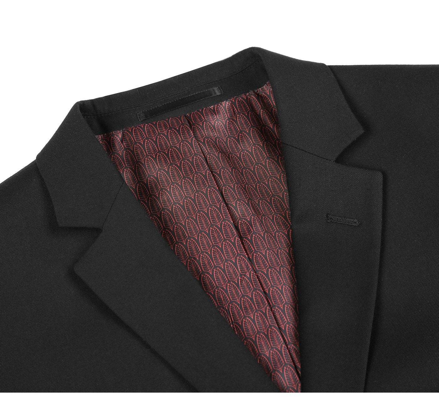 Renoi Designer Suit 2110-1 Men's Slim Fit Solid Stretch 2-Piece Suit
