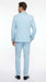 Men’s Light Blue Suit with Silver Glitter Lapel – Light Blue Formal Tuxedo Suit for Prom, Wedding and Special Occasion Wear in Sky Baby Blue